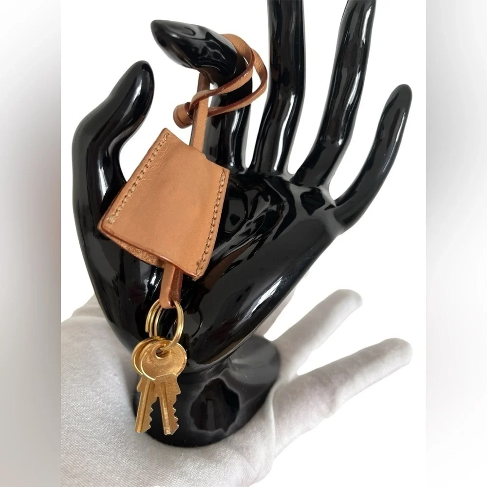 Vintage Celine Lock and Key Clochette Set Cadena Rare
